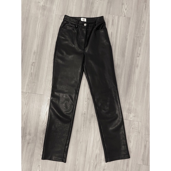 Wilfred Melina Vegan Leather Pant Size 0 Black - Picture 5 of 5